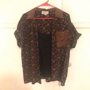 Vintage funky button-up shirt